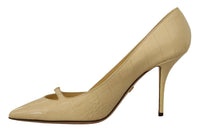 Thumbnail for Chic Pointed Toe Leather Pumps in Sunshine Yellow