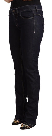 Thumbnail for Black Cotton Stretch Low Waist Skinny Denim Jeans