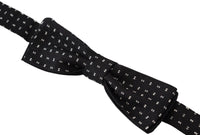 Thumbnail for Elegant Black Silk Bow Tie