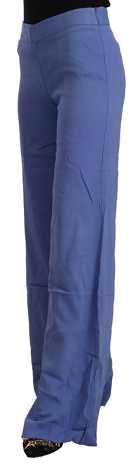 Thumbnail for Chic Wide-Leg High Waist Blue Trousers