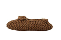 Thumbnail for Elegant Wool Knit Ballerina Flats in Brown