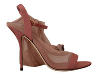 Thumbnail for Elegant Pink Ankle Strap Heels Sandals