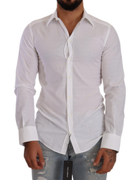Thumbnail for Elegant White Cotton Poplin Dress Shirt