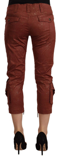Thumbnail for Elegant Cropped Mid Waist Cotton Pants