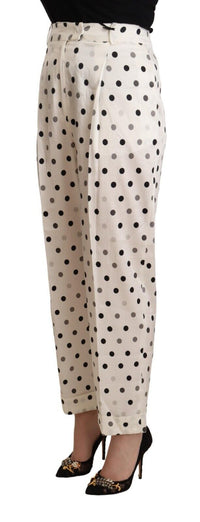 Thumbnail for Chic High Waist Polka Dotted Tapered Pants
