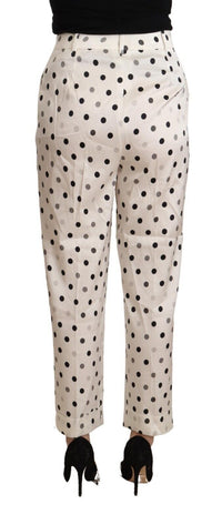 Thumbnail for Chic High Waist Polka Dotted Tapered Pants