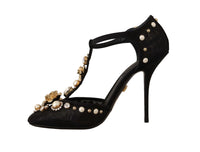 Thumbnail for Elegant Embellished T-Strap Heels Sandals