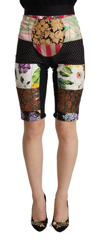 Thumbnail for Elegant Floral Cropped Pants in Purple Hues