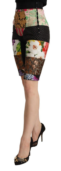Thumbnail for Elegant Floral Cropped Pants in Purple Hues