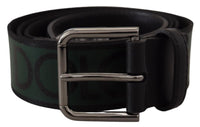 Thumbnail for Chic Black and Green Designer Belt with DG Logo