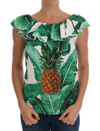 Thumbnail for Elegant Sequined Pineapple Blouse