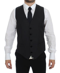 Thumbnail for Gray Wool Formal Dress Vest Gilet Weste