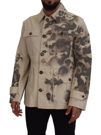 Thumbnail for Elegant Beige Cotton Button-Down Shirt