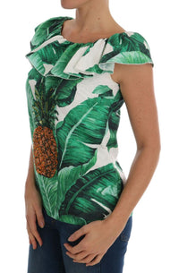 Thumbnail for Elegant Sequined Pineapple Blouse