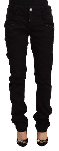 Thumbnail for Chic Black Low Waist Skinny Jeans