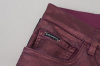 Thumbnail for Elegant Magenta Cotton Trousers