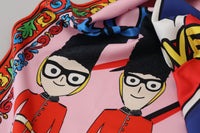 Thumbnail for Multicolor #DGLovesLondon Silk Wrap Scarf