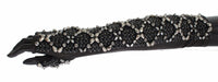 Thumbnail for Elegant Crystal Beaded Leather Gloves