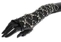 Thumbnail for Elegant Crystal Beaded Leather Gloves