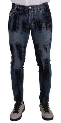 Thumbnail for Italian Designer Skinny Slim Fit Jeans