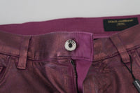 Thumbnail for Elegant Magenta Cotton Trousers