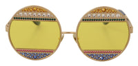 Thumbnail for Crystal Embellished Oval Sunglasses