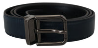 Thumbnail for Elegant Dark Blue Leather Belt