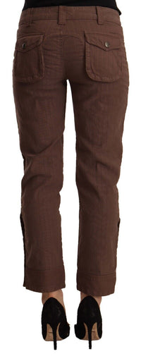Thumbnail for Chic Mid-Waist Cropped Cotton Pants