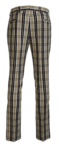 Thumbnail for Chic Multicolor Checkered Cotton Pants