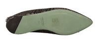 Thumbnail for Golden Enchantment Leather Flats