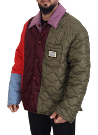 Thumbnail for Elegant Quilted Multicolor Jacket