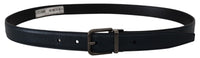 Thumbnail for Elegant Dark Blue Leather Belt