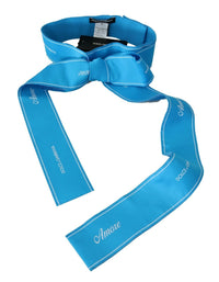Thumbnail for Blue Waist Ribbon Wide Bow Belt