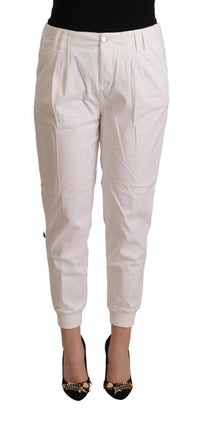 Thumbnail for Chic White Tapered Cropped Pants