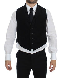 Thumbnail for Black Manchester Single Breasted Vest