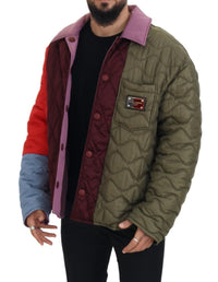 Thumbnail for Elegant Quilted Multicolor Jacket