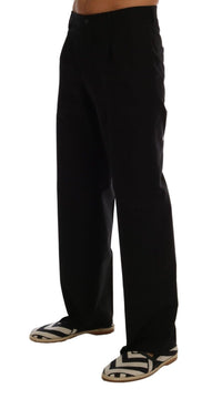 Thumbnail for Elegant Black Cotton Stretch Pants