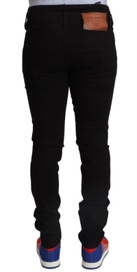 Thumbnail for Elegant Slim Fit Black Denim Jeans