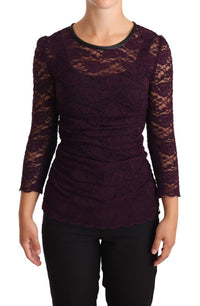 Thumbnail for Elegant Sheer Lace Long Sleeve Blouse