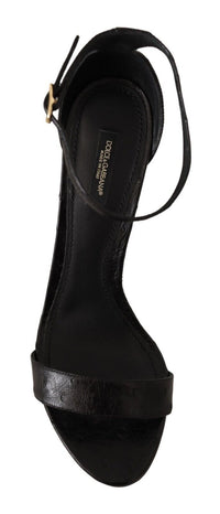 Thumbnail for Elegant Ostrich Leather Ankle Strap Heels