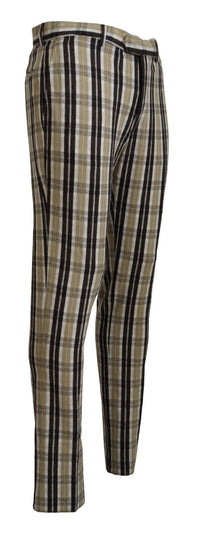 Thumbnail for Chic Multicolor Checkered Cotton Pants