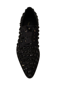 Thumbnail for Elegant Gros Grain Lace-Up Jeweled Flats