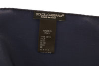Thumbnail for Blue 100% Silk Square Men Handkerchief Scarf