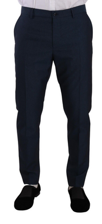 Thumbnail for Elegant Slim Fit Dress Pants in Dark Blue