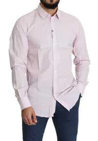 Thumbnail for Light Pink Cotton Formal GOLD Dress Shirt