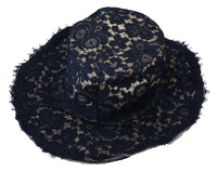 Thumbnail for Elegant Wide Brim Blue Hat