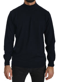 Thumbnail for Elegant Dark Blue Pullover Sweater