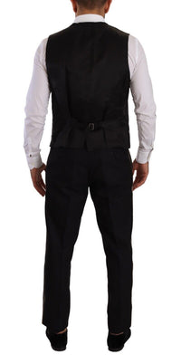 Thumbnail for Elegant Black Silk Blend 3-Piece Suit