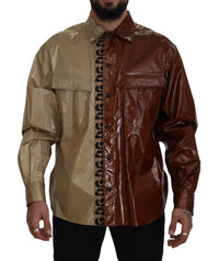 Thumbnail for Elegant Multicolor Silk Casual Button-Down Shirt