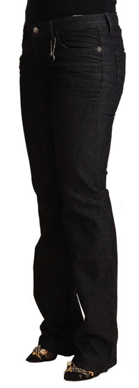 Thumbnail for Black Cotton Low Waist Skinny Jeans